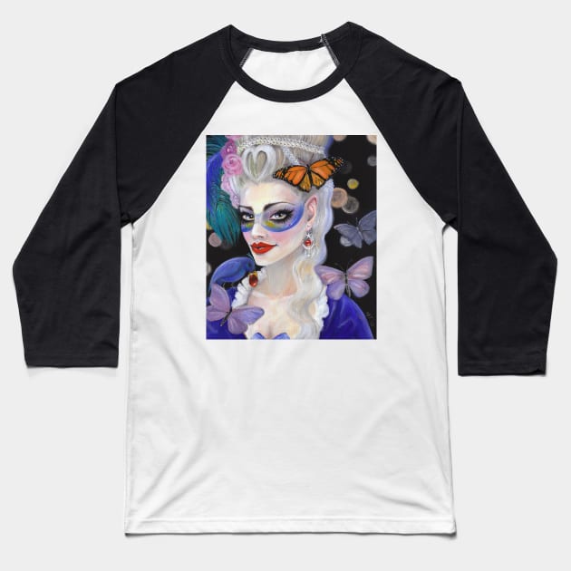 Midnight Masquerade Baseball T-Shirt by KimTurner